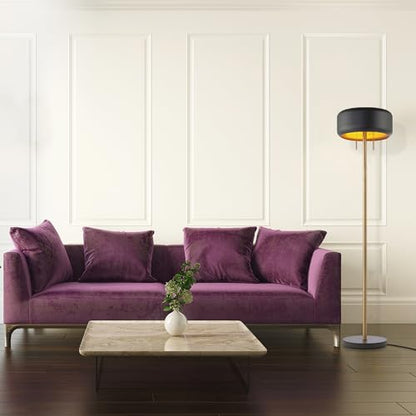 Globe Electric 67346 Novogratz x Floor Lamp, Dark Gray - color: Dark Gray
