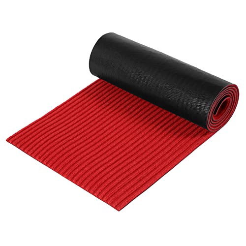 Nuanchu Large Semi Finished Outdoor Mat 16 x 79 Inch, Red, 1 Roll - color: Red