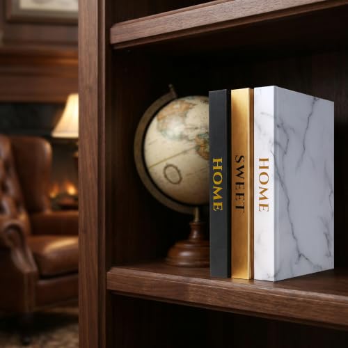 Decorative books for Home Decor Living Room Decoration Coffee Table Faux Books Décor with Blank Pages Inside, Stacked Book Decor