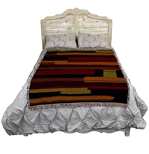 Pure Country Weavers Sante Fe Blanket - Southwest Native American Inspired - Gift Tapestry Throw Woven from Cotton - Made in the USA (72x54) - color: Sante Fe, size: Large