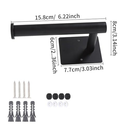 2 Pack No Drill Curtain Holdbacks Adhesive Curtain Tiebacks, Black - color: Black