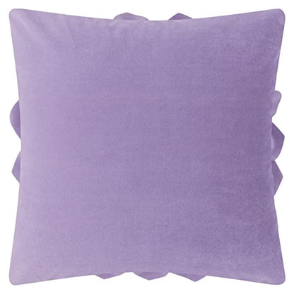 OiseauVoler 3D Flower Throw Pillow Covers 18 x 18 Inch Purple - color: Purple
