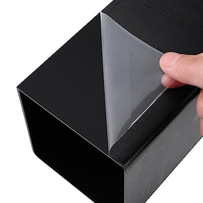 Thyle Square Acrylic Risers Display Stands, Black, 12 Pcs - color: Black