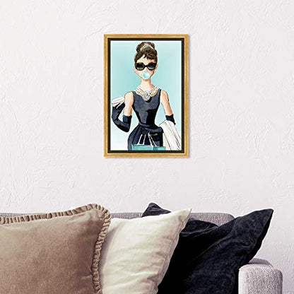 The Oliver Gal Artist Co. Abstract Wall Art Canvas - size: 15"L x 10"W, style: Gold Frame