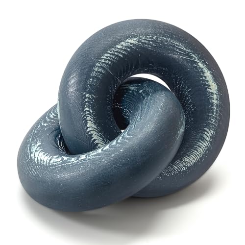 EOSAHR Wood Knot Decor for Coffee Table, Book Shelf & Boho Decor, Blue - color: Blue