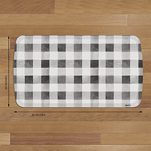 GelPro Premium Gel + Foam 3/4" Thick Anti-Fatigue Floor Mat 20" x 36" - color: Farmhouse Onyx, size: 36"L x 20"W x 0.8"Th