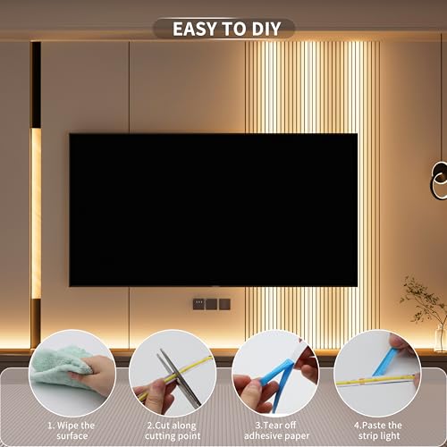 MIWISE COB LED Strip Light 20ft/6.1m,CRI 90+ Warm White 3000K High Lumen Dimmable Super Bright Flexible DC24V LED Tape Light with Controller/Dimmer,for Cabinet Home Office DIY Lighting Projects - color: 3000K, size: 20 ft