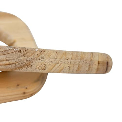 Foreside Home and Garden Linked Chain Accent Natural Wood by Foreside Home & Garden