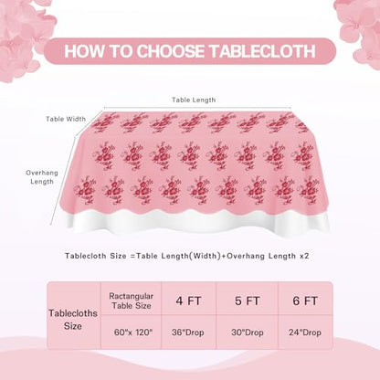 LuoluoHouse Red Tablecloth Lace Table Fabric 2pcs 60x120 Inch for Birthday - color: Red, size: 120" x 60" (2Pcs Rectangular)