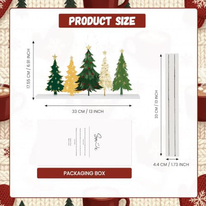 Smile Table Decor, Standing Centerpieces, 5Pcs Christmas Trees - style: Retro Trees