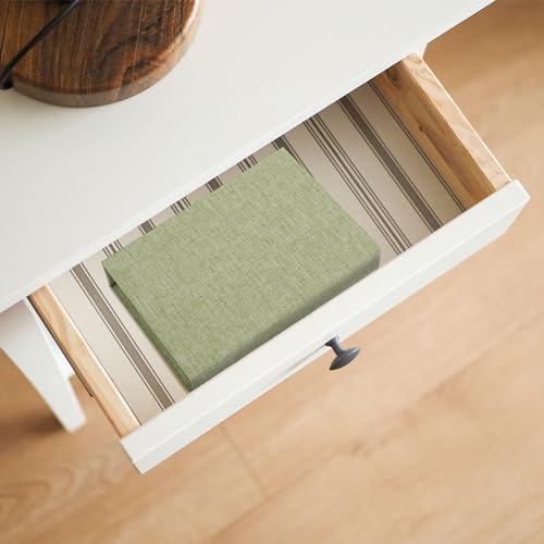 Vienrose Small Photo Storage Box, 4"x6", Linen Postcard Keeper, Grass Green - color: GrassGreen, size: 4"x6"