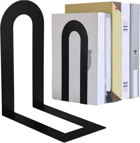 Chunful Metal BookEnds Shelves - color: Black, size: 7.5*5.75*3.5inch