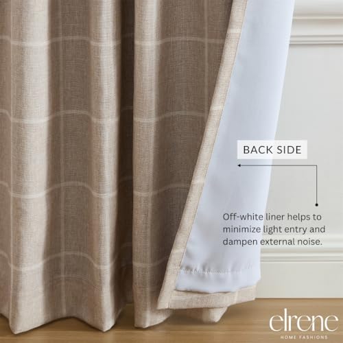 Threadmade Sawyer Window Panel, Linen - 52" W x 84" L - color: Linen, size: 52"W x 84"L (Pack of 1)