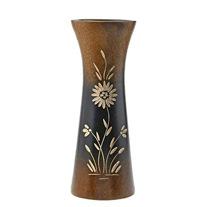 Aeravida Natural Flower Mango Tree Wood Flower Table Floor Vase, 8 inch | Modern Farmhouse Home Décor | Living Room Home Decoration - size: 8 inches tall, 3 wide, 2.5 diameter (inside)