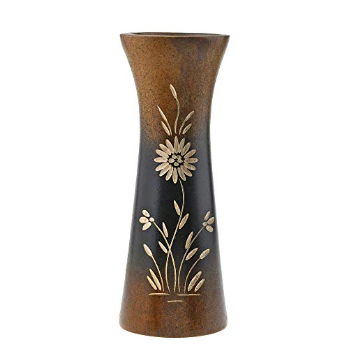 Aeravida Natural Flower Mango Tree Wood Flower Table Floor Vase, 8 inch | Modern Farmhouse Home Décor | Living Room Home Decoration - size: 8 inches tall, 3 wide, 2.5 diameter (inside)