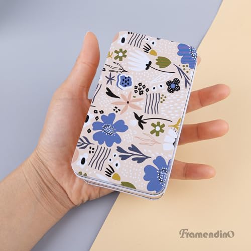 Framendino, 5 Pack Mini Metal Tinplate Boxes Empty Trinket Jewelry Coin Flower Rectangular Tin for Bead Storage Case Containers (Floral) - color: Flower 2