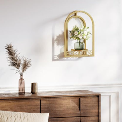 3 Pack Wall Plant Stands, Indoor Plant Holders Apartment, Gold - color: 3 Pack Golden