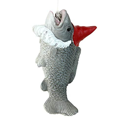 Design Toscano Ziggy with Fishing Pole Garden Gnome Indoor/Outdoor Shelf - color: Ziggy the Fishing Gnome