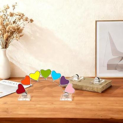 Kathfly 4 Pcs Mini Acrylic Adjustable Glass Art Stands Display Easel - color: Transparent, size: 7 x 5 x 1.5 cm