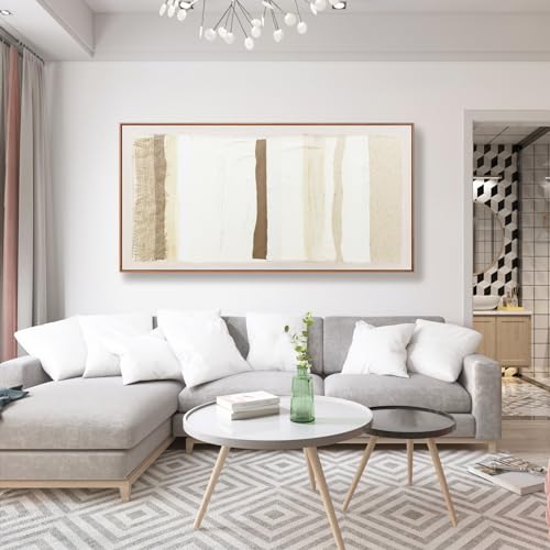Framed Canvas Boho Abstrcat Wall Art Print Wall Art for Living Room 24"X48" - color: Boho, size: 48"L x 24"W