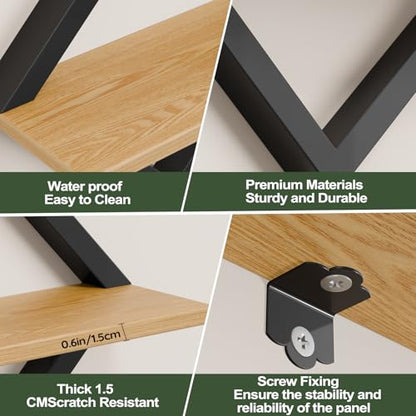 Set of 3 Floating Shelves for Wall, Hanging Wall Shelves Decor living Room