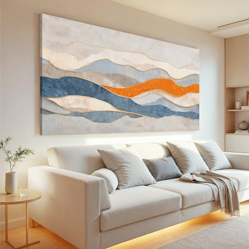 Abstract Stripe Canvas Wall Art Decor For Living Room Prints 20"X 40" - color: LAI-11E, size: 40"L x 20"W