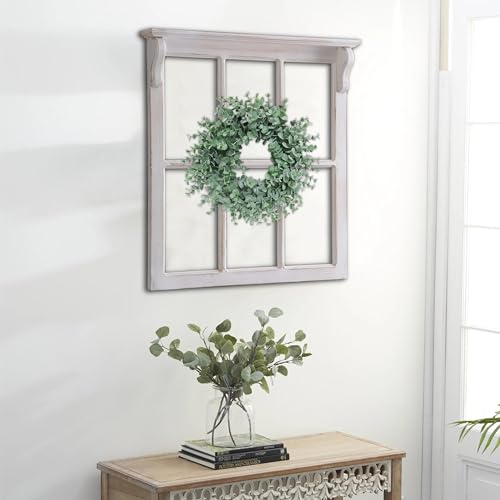 Sintosin Farmhouse Window Frames Wall Decor 29 X 30 Inch, Distressed White - color: White, 29.1" x 30.3"
