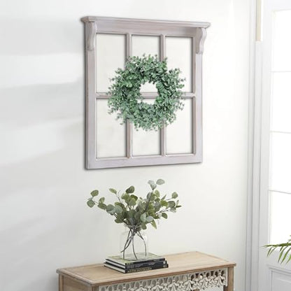 Sintosin Farmhouse Window Frames Wall Decor 29 X 30 Inch, Distressed White - color: White, 29.1" x 30.3"