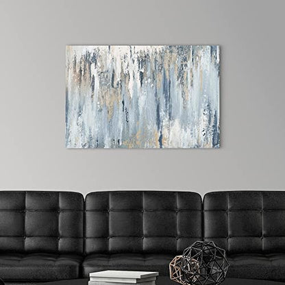 CANVAS ON DEMAND Blue Illusion Canvas Wall Art Print by Patricia Pinto, Abstract, Contemporary, Home Decor, Artwork, 36"x24" Modern Artwork, 36"x24" - size: 36"L x 24"W