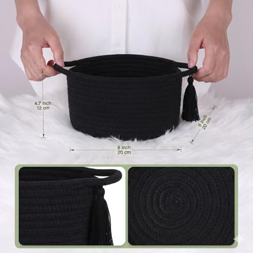 Small Gift Basket Empty to Fill with Gifts Bag & Ribbon, Black - color: Classic Black, size: 1 Pack