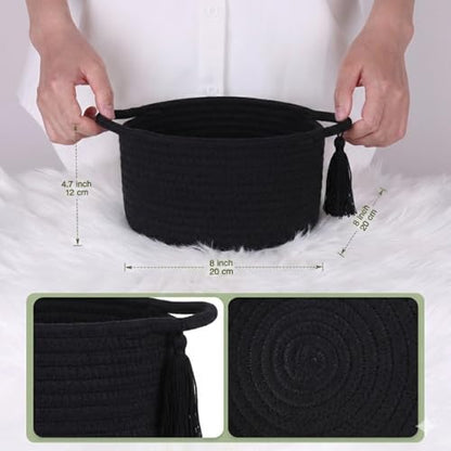 Small Gift Basket Empty to Fill with Gifts Bag & Ribbon, Black - color: Classic Black, size: 1 Pack