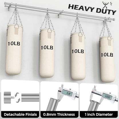 Double Curtain Rod, 36-124 Inch Silver Modern Heavy Duty Dual Rods - color: Silver, size: 36"-124"