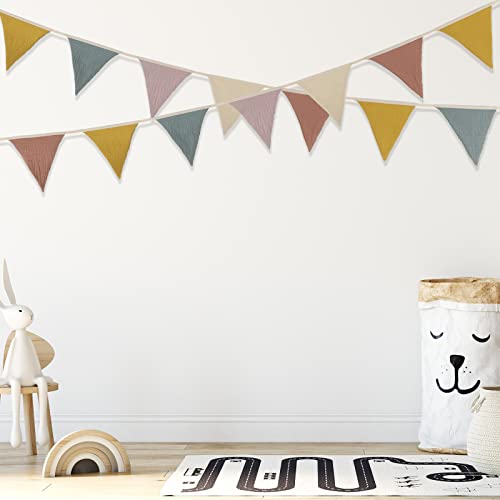 Oudain 2 Pcs Pennant Banner Flags Nursery Garland Triangle, Rainbow Color - color: Rainbow Color