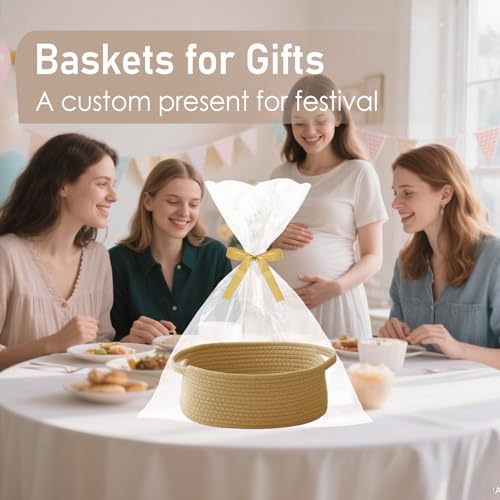 JMvicyroam Small Woven Basket, Empty Gift Basket, Jute/1 Pack - color: Jute, size: 1 Pack
