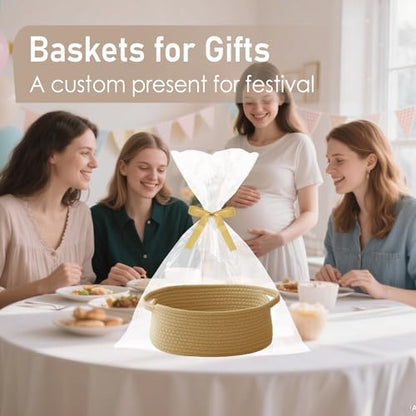 JMvicyroam Small Woven Basket, Empty Gift Basket, Jute/1 Pack - color: Jute, size: 1 Pack