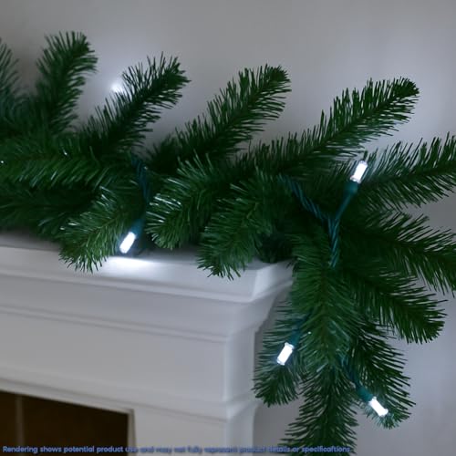 Novelty Lights 35 LED Christmas Mini Light Set, Pure White, 13.5 Feet - color: Pure White