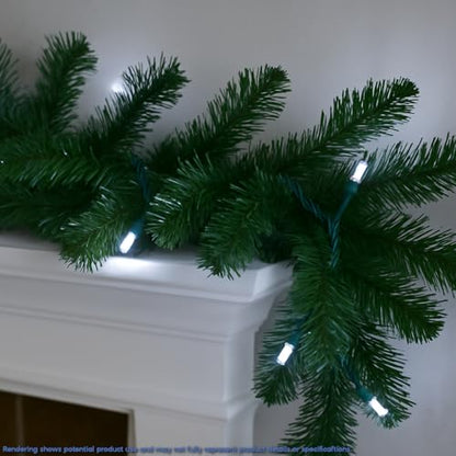 Novelty Lights 35 LED Christmas Mini Light Set, Pure White, 13.5 Feet - color: Pure White