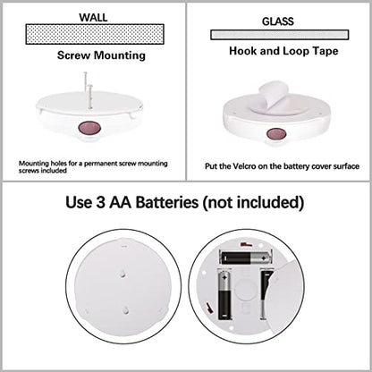 Battery Operated LED Spotlight, Indoor Picture Plant Spot Lights - color: White