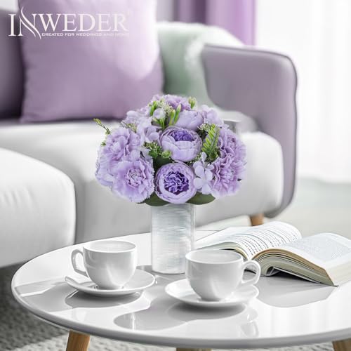 Flower Centerpieces for Wedding Tables: Light Purple, Set of 2 - color: Light Purple, size: 2 PCS
