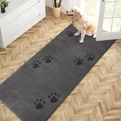 PURRUGS Hallway Runner Rug, 32" x 70", Grey - color: Grey, size: 32" X 70"