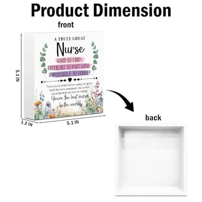 Nurse Gifts Wooden Box Sign Wall Decor Wooden Plaque Sign Nurse Gift - color: Nurse Gifts