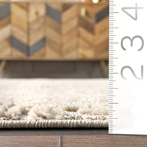 nuLOOM Kerry Beige Geometric Power Loomed Area Rug, 9' x 12' - color: Kerry Beige, size: 9' x 12' (Rectangular)