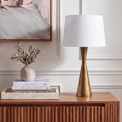 SAFAVIEH Edie Table Lamp, 25.5" Rustic Antique Brass TBL4559A