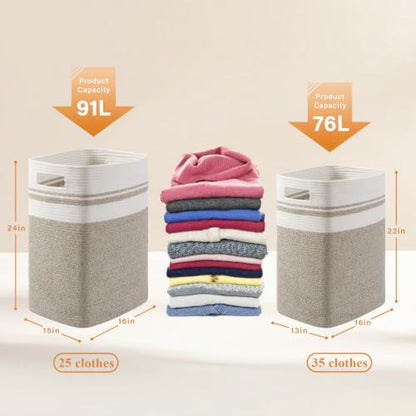 OIAHOMY 91L Laundry Hamper, XXXLarge Collapsible Laundry Basket Yellow - color: Yellow variegated, size: 16*15*24