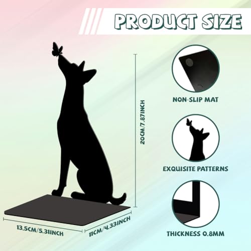 Peacoblue 5.3"x4.3"x7.9" Metal Bookends, Heavy Duty Book Ends for Shelves - style: Cat and Dog
