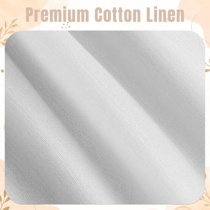 Emvency Valances for Windows, Line Ruffle Hem, 2 Pack, 52x18 Inch, Modern - color: White Modern