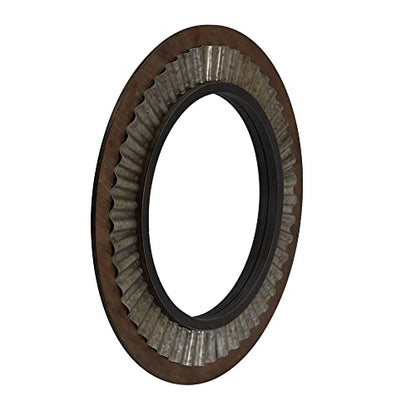 Household Essentials Sunburst Solid Wood & Metal Mirror, Brown - style: Wood and Metal
