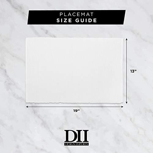 DII Jute Burlap Collection Kitchen Tabletop, Placemat Set, 13x19, Solid Black, 6 Count - color: Solid Black, size: Placemat Set, 13x19"