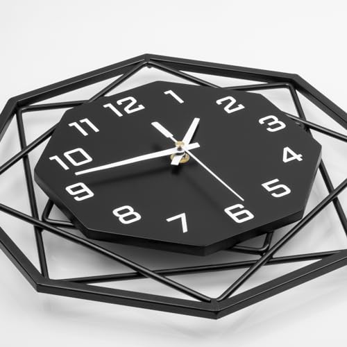 Large Wall Clock for Living Room Decor 16inch Silent Modern Clock - size: 16 inch