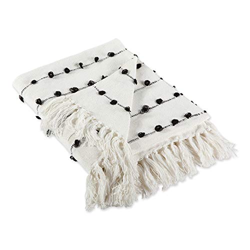 DII Woven Loop Throw Collection, 50x60, Off-White - color: Off-white